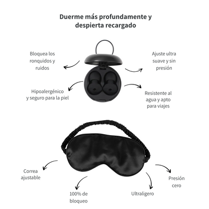 Kit sueño completo | Antifaz + Tapones