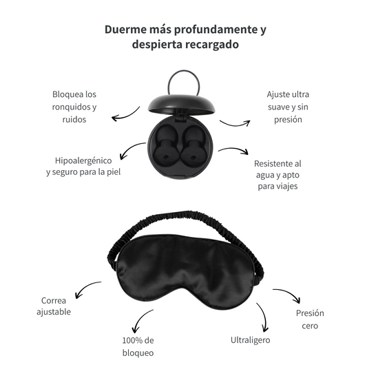 Kit sueño completo | Antifaz + Tapones